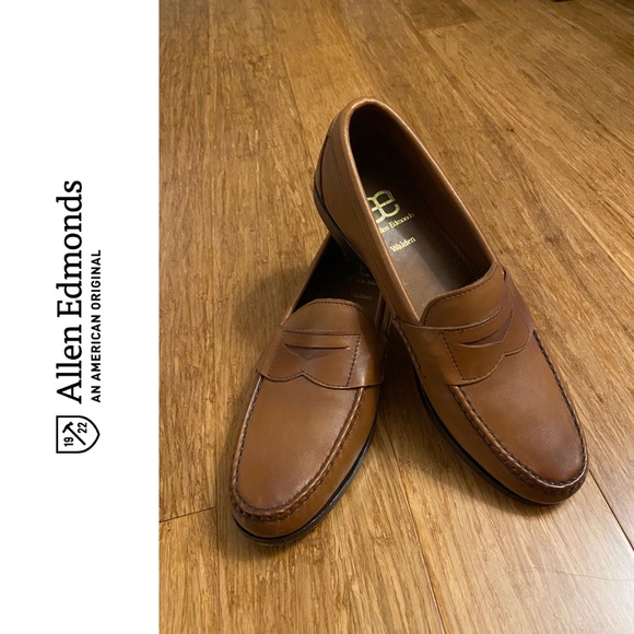Men’s Allen Edmonds Walden Penny Loafers Sz. 10 - Picture 1 of 7